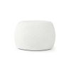 Jaxx Ellis Ottoman Shearling Faux-Lamb Plush Pouf for Modern Interior Design