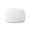 Jaxx Ellis Ottoman Shearling Faux-Lamb Plush Pouf for Modern Interior Design