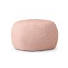 Jaxx Ellis Ottoman Shearling Faux-Lamb Plush Pouf for Modern Interior Design