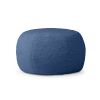 Jaxx Ellis Ottoman Shearling Faux-Lamb Plush Pouf for Modern Interior Design