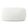 Jaxx Ellis Ottoman Shearling Faux-Lamb Plush Pouf for Modern Interior Design