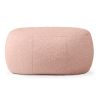 Jaxx Ellis Ottoman Shearling Faux-Lamb Plush Pouf for Modern Interior Design