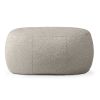 Jaxx Ellis Ottoman Shearling Faux-Lamb Plush Pouf for Modern Interior Design