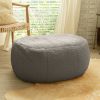 Jaxx Ellis Ottoman Shearling Faux-Lamb Plush Pouf for Modern Interior Design