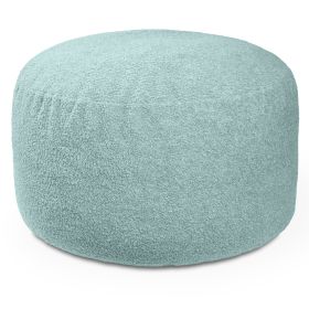 Jaxx Saxx Shearling Faux-Lamb 4 Ft Large Round Bean Bag (Option: Mineral Green)