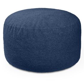 Jaxx Saxx Shearling Faux-Lamb 4 Ft Large Round Bean Bag (Option: Indigo)