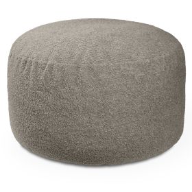 Jaxx Saxx Shearling Faux-Lamb 4 Ft Large Round Bean Bag (Option: Smoke)