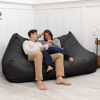 Atrium Collection Lozia Loveseat - Large Foam Bean Bag Sofa for Home Theaters