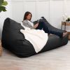 Atrium Collection Lozia Loveseat - Large Foam Bean Bag Sofa for Home Theaters