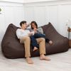 Atrium Collection Lozia Loveseat - Large Foam Bean Bag Sofa for Home Theaters