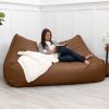 Atrium Collection Lozia Loveseat - Large Foam Bean Bag Sofa for Home Theaters