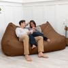 Atrium Collection Lozia Loveseat - Large Foam Bean Bag Sofa for Home Theaters