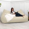 Atrium Collection Lozia Loveseat - Large Foam Bean Bag Sofa for Home Theaters