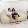 Atrium Collection Lozia Loveseat - Large Foam Bean Bag Sofa for Home Theaters