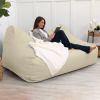 Atrium Collection Lozia Loveseat - Large Foam Bean Bag Sofa for Home Theaters