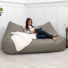 Atrium Collection Lozia Loveseat - Large Foam Bean Bag Sofa for Home Theaters