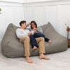 Atrium Collection Lozia Loveseat - Large Foam Bean Bag Sofa for Home Theaters