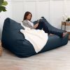 Atrium Collection Lozia Loveseat - Large Foam Bean Bag Sofa for Home Theaters