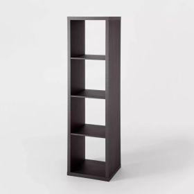 4 Cube Vertical Organizer (Color: Black Oak)