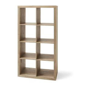 8-Cube Storage Organizer,Bookshelves (Color: Natural)