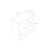 4 Cube Decorative Bookshelf